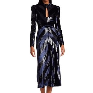 Rebecca Vallance velvet dress